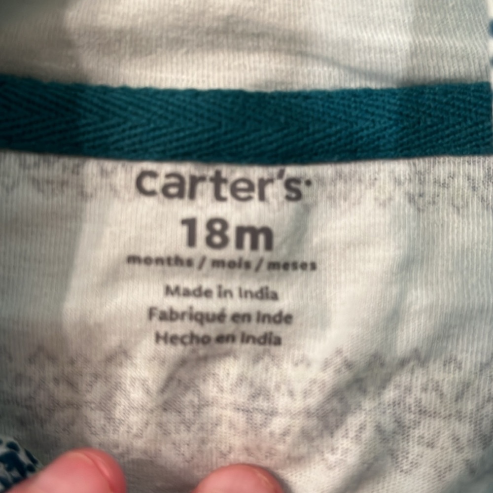 Carter's Baby Boys Sleeveless Stripe Hooded Romper/NWT/18m - Picture 7 of 11